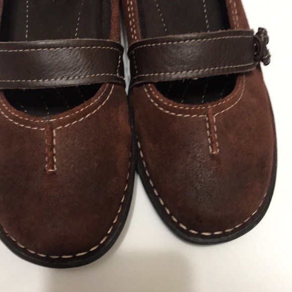 Clark Artisan Mary Jane Button Strap Flats 6.5M - Picture 6 of 11